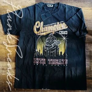 KITH Treats Champions Vintage Tee • Black • 2024